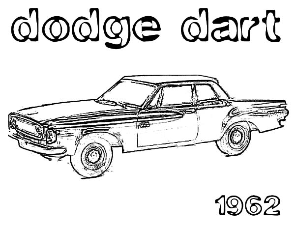 Dodge Cars, : 1962 Dodge Dart Car Coloring Pages