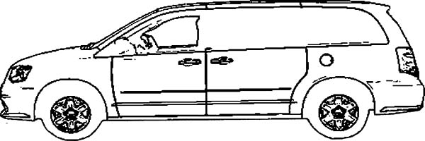 Dodge Cars, : Dodge Grand Caravan Car Coloring Pages